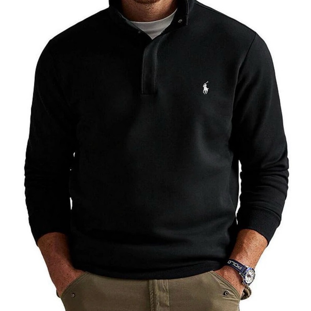 Polo Ralph Lauren Classic Black Mock-neck Pullover